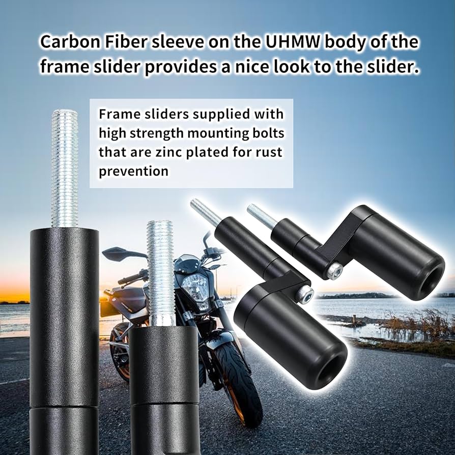 ムービングアウト Amazon.com: Vanshly NO CUT Black Frame Sliders Fits Kawasaki